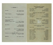 Neil Armstrong Signed Program Commemorating the 10th Anniversary of Apollo 11